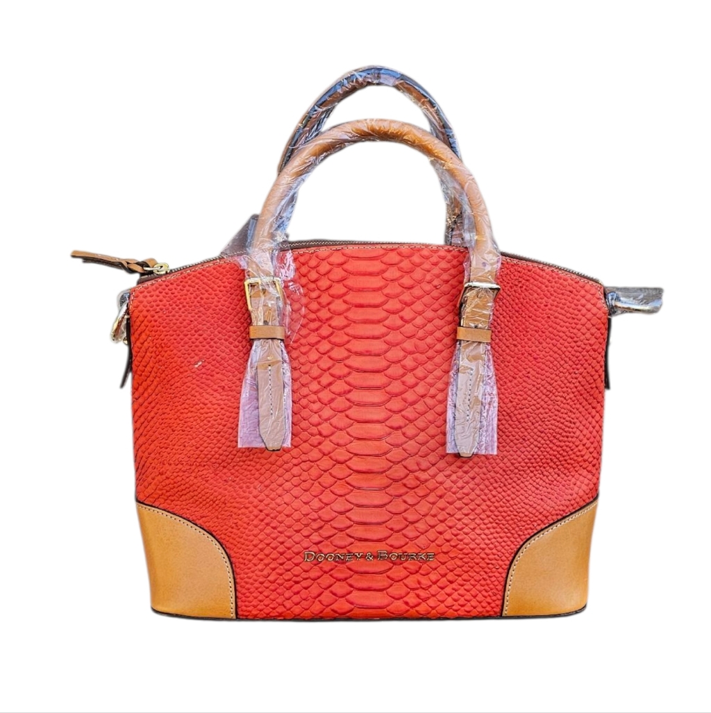 Dooney  Bourke Python Peach Apricot Dome Bag